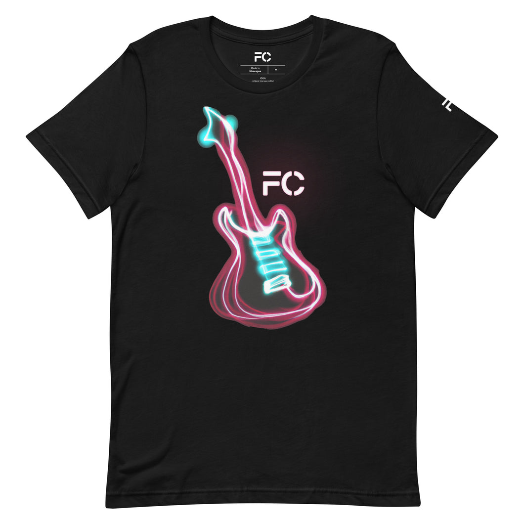 Freddy Charles Neon Guitar T-Shirt